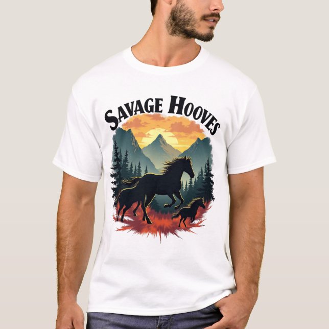 Camiseta pezuñas salvajes (Anverso)