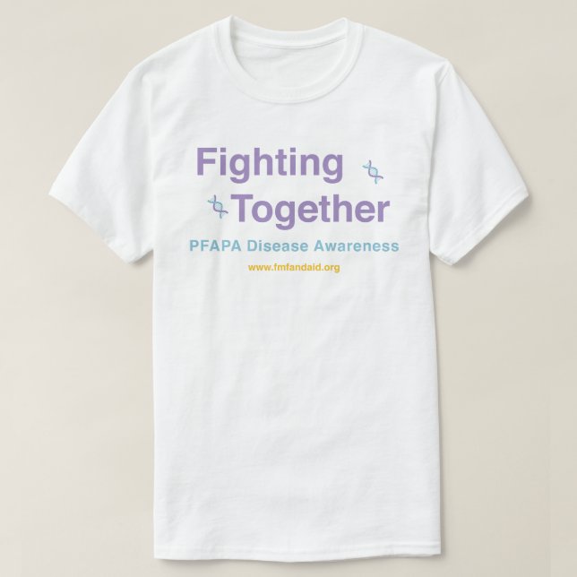 Camiseta PFAPA Combatiendo juntos (Diseño del anverso)