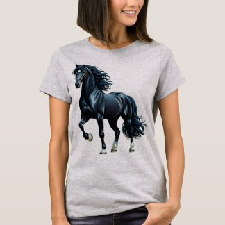 Camiseta Pferde Motiv T-Shirt