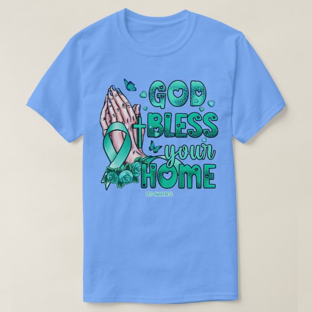 Camiseta PFFD Sensibilización dios bendiga la esperanza de  (Diseño del anverso)