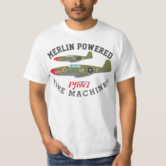 Camiseta PFive1 P-51 "Merlin Powered Time Machines"-T-Shirt