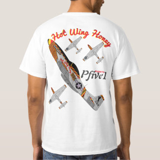 Camiseta Pfive1 P-51 "miel caliente del ala "