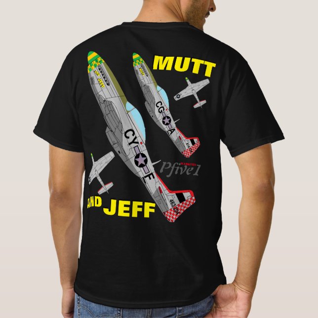 Camiseta PFive1 P-51 "Mutt y Jeff" 3ª Fuerza de Escultismo  (Reverso)
