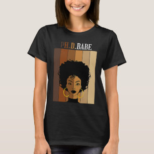Camiseta PH D Babe Doctorado PhD Graduación Estudiantil Neg
