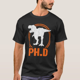 Camiseta Ph D Dinosaurio Tyrannosaurus Rex Doctorado 1