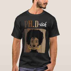 Camiseta Ph D Ish Phd Doctorado Estudiante Graduado Negro A