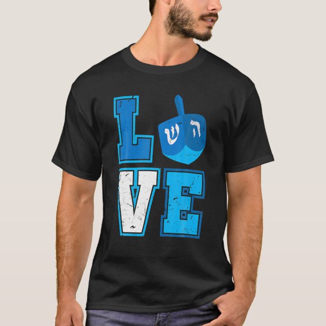 Camiseta Ph Love Hanukkah Dreidel Happy Chanukkah Costume (Anverso)