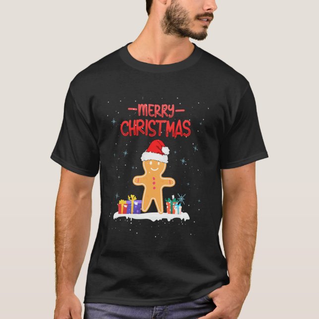 Camiseta Ph Merry Christmas Gingerbread Navidades Cookie Ba (Anverso)