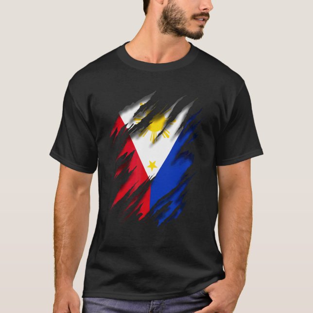 Camiseta Ph Ph Bandera Filipina (Anverso)