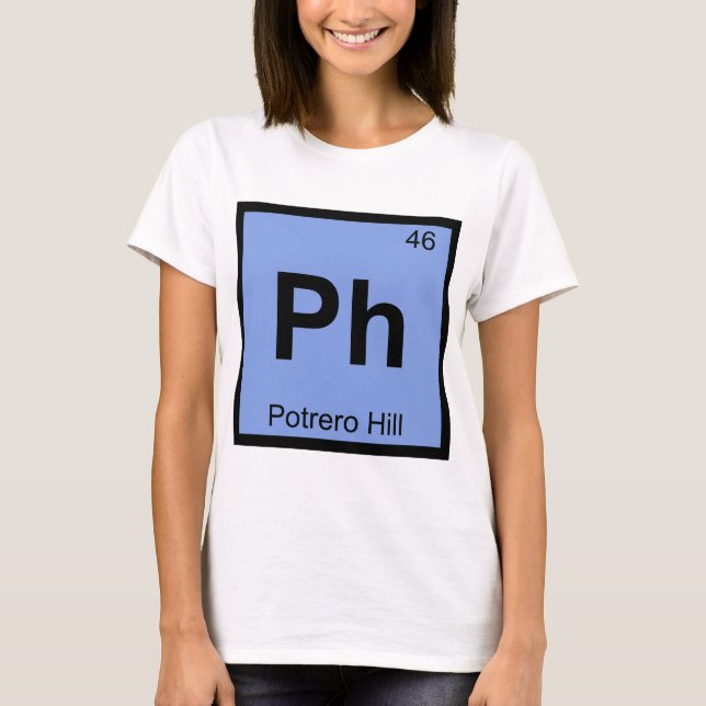 Camiseta Ph - Símbolo de química de Potrero Hill San Franci (Anverso)