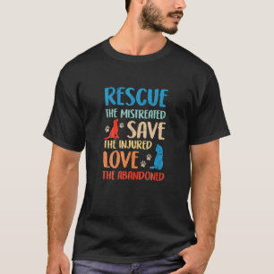 Camiseta Ph Vintage Animal Rescue Dog Cat Costume Mascota O