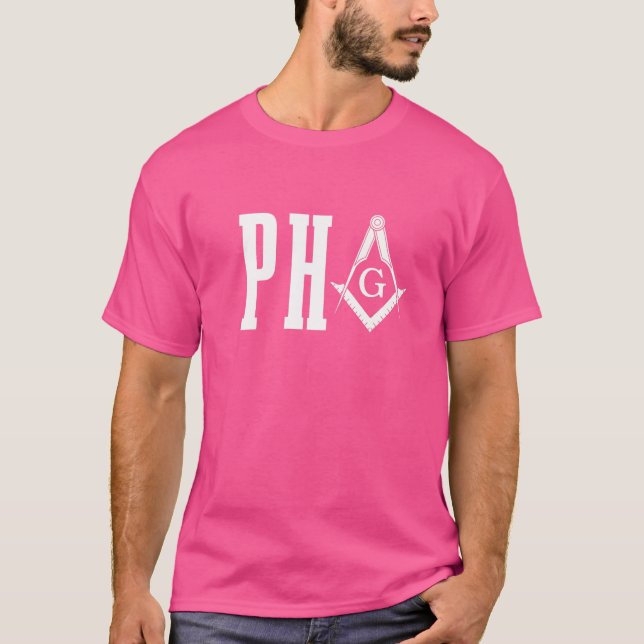 Camiseta Pha Prince Hall Mason Freemason Masonic Square & C (Anverso)