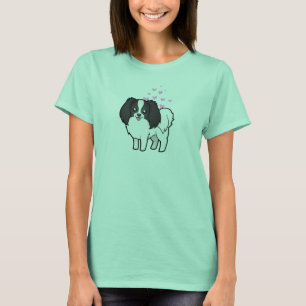 Camiseta Phalene/amor de Chin del japonés
