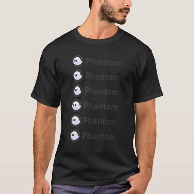 Camiseta Phantom Crypto Y Cartera Nft En La Red Solana (Anverso)