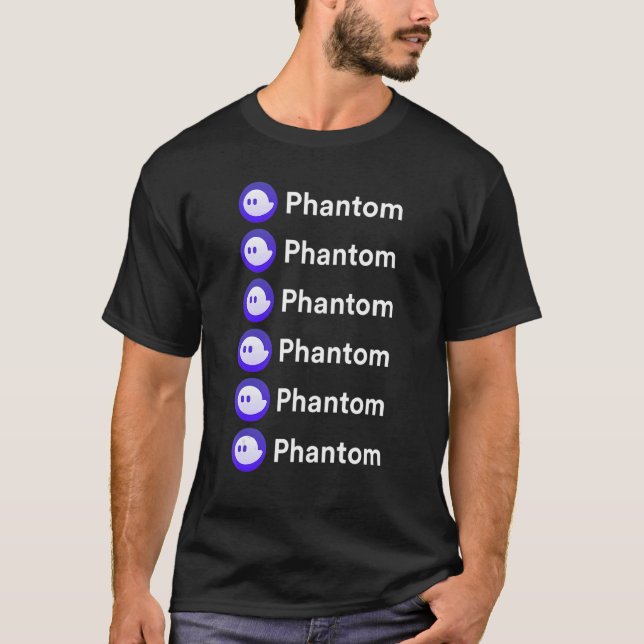 Camiseta Phantom Nft Y Crypto Wallet En La Red Solana (Anverso)