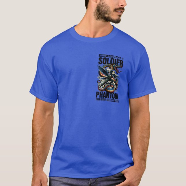 Camiseta Phantom Soldier Winged Warrior – Epic Dra (Anverso)