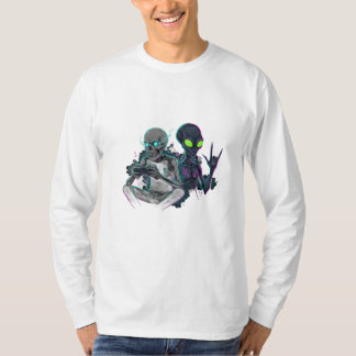 Camiseta PHANTOM Tee – DarkGG Skull & Alien Shirt