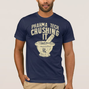 Camiseta Pharma Tech Aplastándolo Regalo de Novedad para Qu