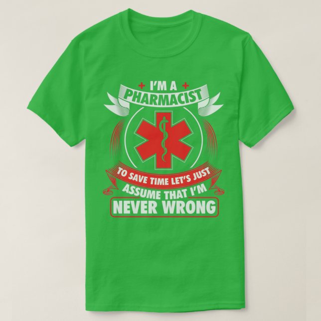 Camiseta Pharmacist Pharmacy Pharmacists Profession Pharma  (Diseño del anverso)