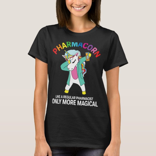 Camiseta Pharmacist Pharmacy Technician Pharmacorn Unicorn (Anverso)
