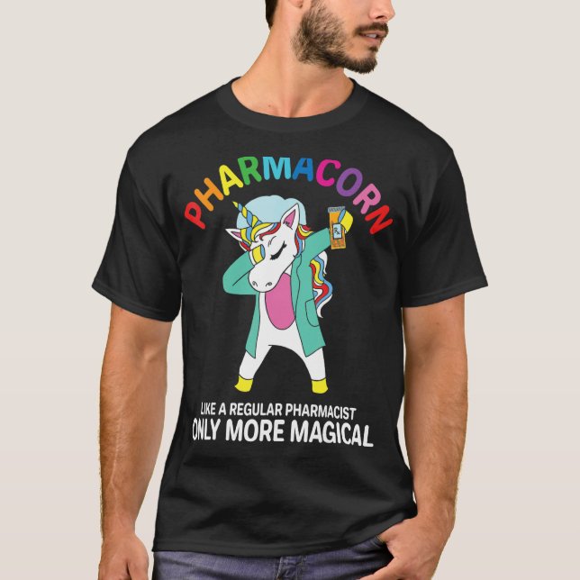 Camiseta Pharmacist Pharmacy Technician Pharmacorn Unicorn (Anverso)