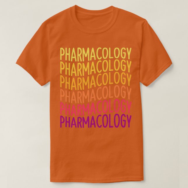 Camiseta Pharmacology City Sunset Color Scheme (Diseño del anverso)