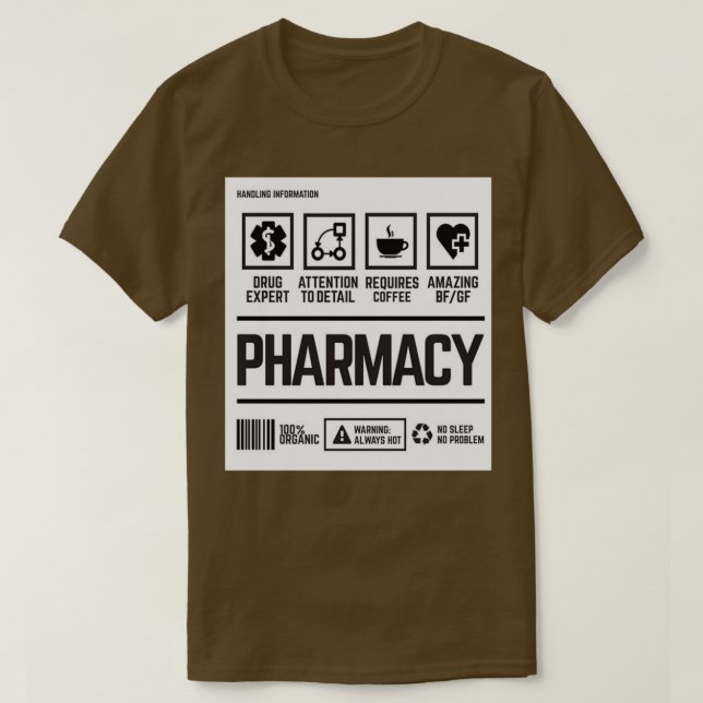 Camiseta pharmacy 45 (Diseño del anverso)