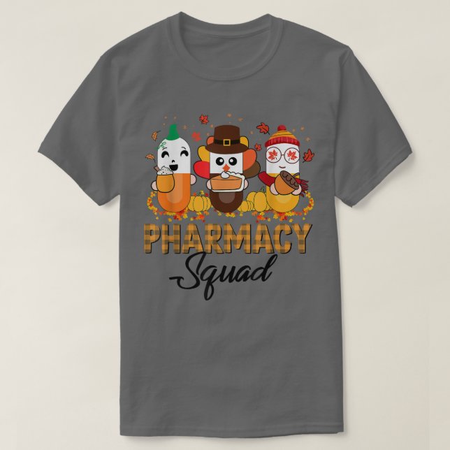 Camiseta Pharmacy Squad Fall Autumn Thanksgiving Pharmacist (Diseño del anverso)