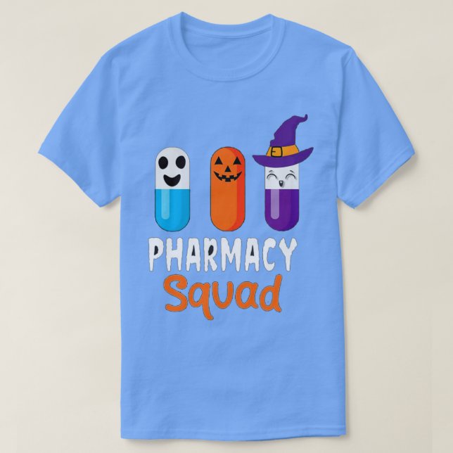 Camiseta Pharmacy Squad Halloween Pills Costumes (Diseño del anverso)