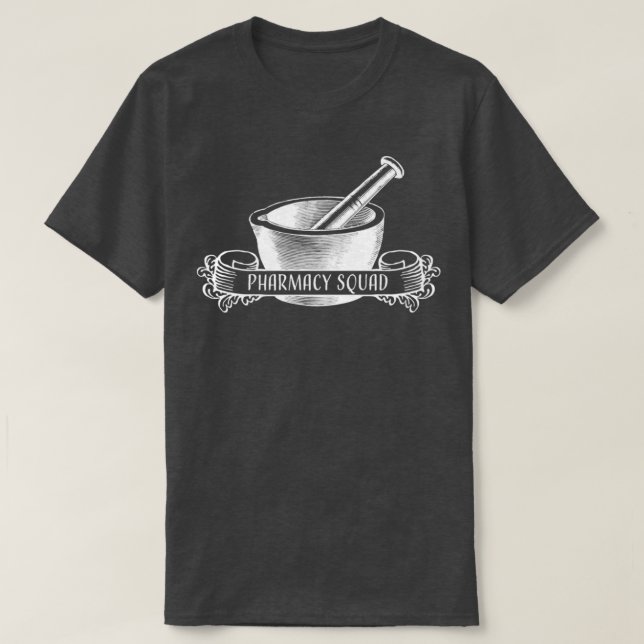 Camiseta Pharmacy squad white (Diseño del anverso)