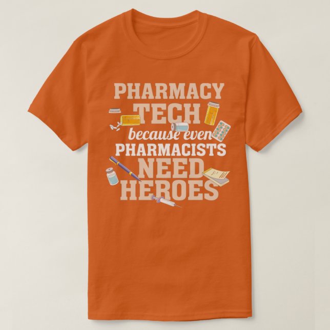 Camiseta Pharmacy Technician I Pharmacy Tech Shirt I Pharma (Diseño del anverso)
