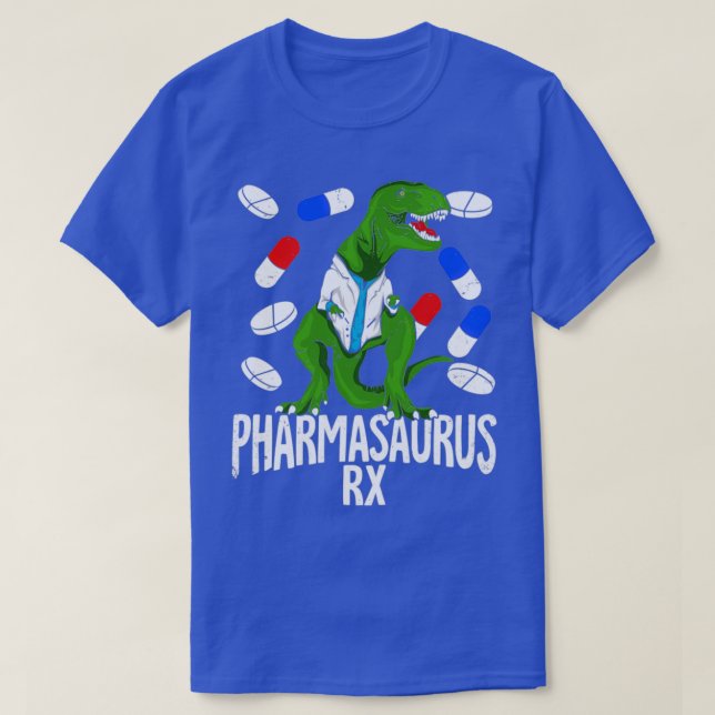 Camiseta Pharmasaurus Rx Pharmacy Tech Pharmacist Gift (Diseño del anverso)