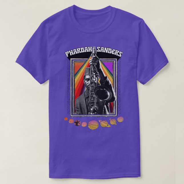 Camiseta PHAROAH SANDERS Diseño Psicodélico Original (Diseño del anverso)