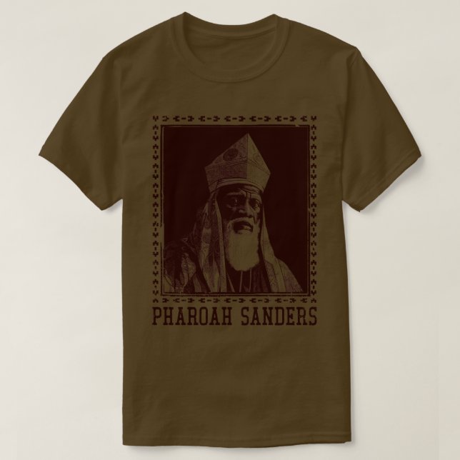 Camiseta Pharoah Sanders Original Retro Fan Design (Diseño del anverso)