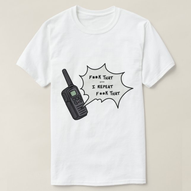 Camiseta Phasmophobia F That Walkie Talkie (Diseño del anverso)