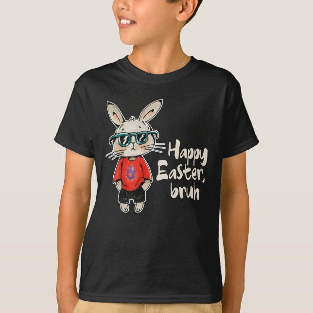 Camiseta Phat Easter Bunny y Sic Rabbit son niños divertido (Anverso)