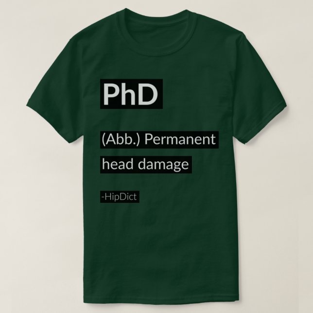 Camiseta PhD 14 (Diseño del anverso)