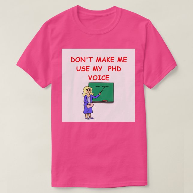 CAMISETA PHD 2 (Diseño del anverso)
