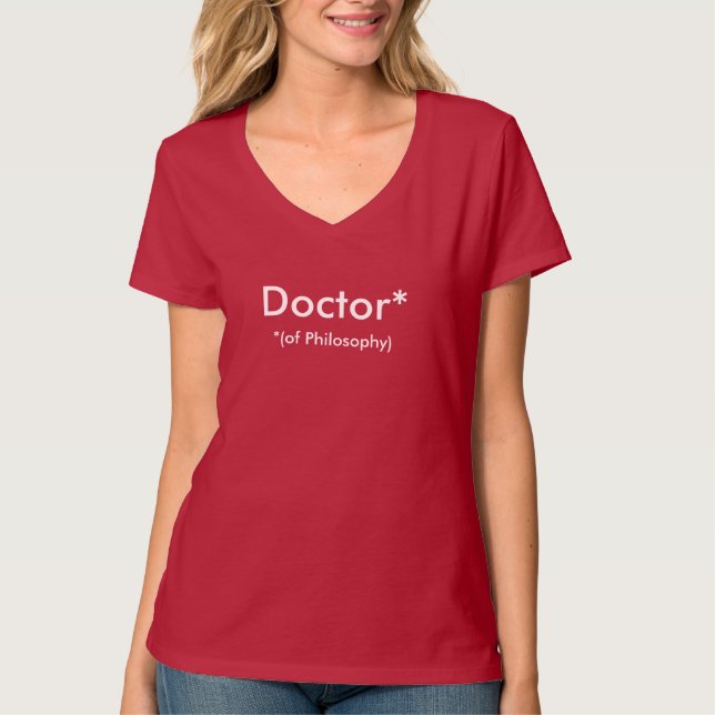 Camiseta PhD/camiseta del médico (Anverso)