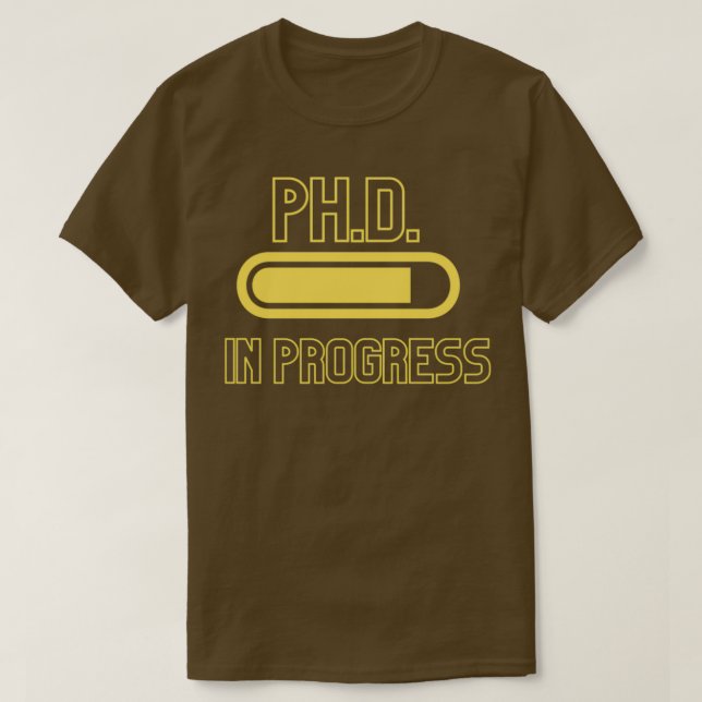 Camiseta PhD en curso PhinisheD 4 (Diseño del anverso)