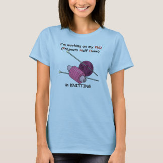 Camiseta PhD en hacer punto