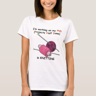 Camiseta PhD en hacer punto