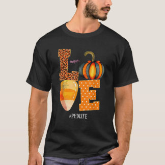 Camiseta PhD Life Love Nurse Life Halloween Costume Leopard