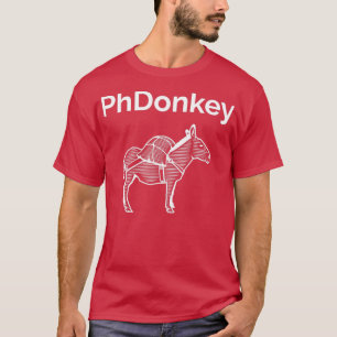 Camiseta PhDonkey para graduados de doctorado