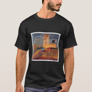 Camiseta Pheasant Bird Tomando Vuelo En Un Pai De Vida Silv