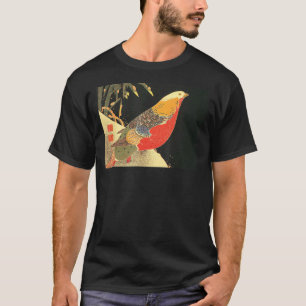 Camiseta Pheasant Dorado En La Vintage De La Nieve Ito Jaku
