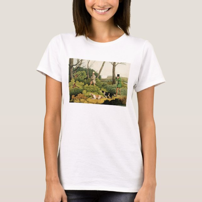 Camiseta 'Pheasant Shooting', pub. por Thomas McLean, 1820  (Anverso)