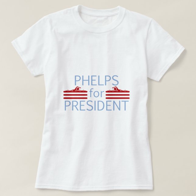 Camiseta Phelps para el presidente (Diseño del anverso)
