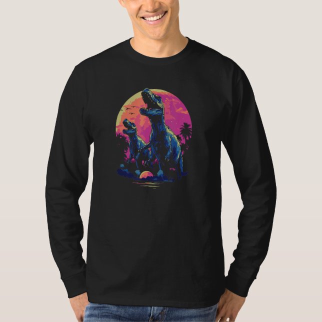 Camiseta Phenomenal Howling Rex Dinosaur Pack Retro Awesome (Anverso)