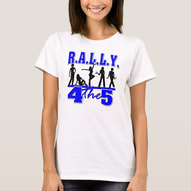 Camiseta Phi de la zeta beta - Rally4the5 (Anverso)